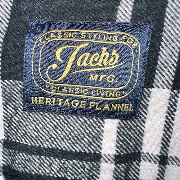 Jachs MFG Heritage Flannel Shirt - Black and White - Large - Picture 4 of 6